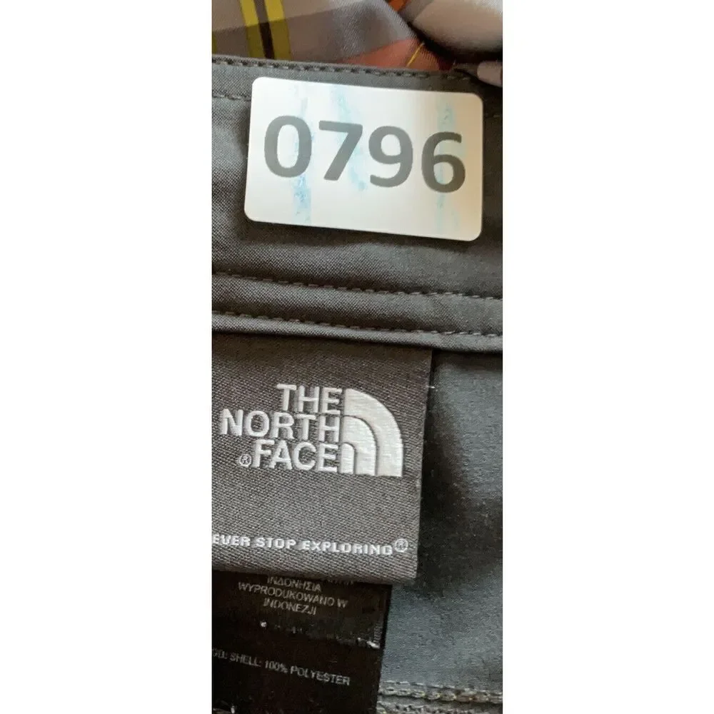The North Face Mens Board shorts 34 Plaid Orange Yellow Swim Raft‎ Hike Water